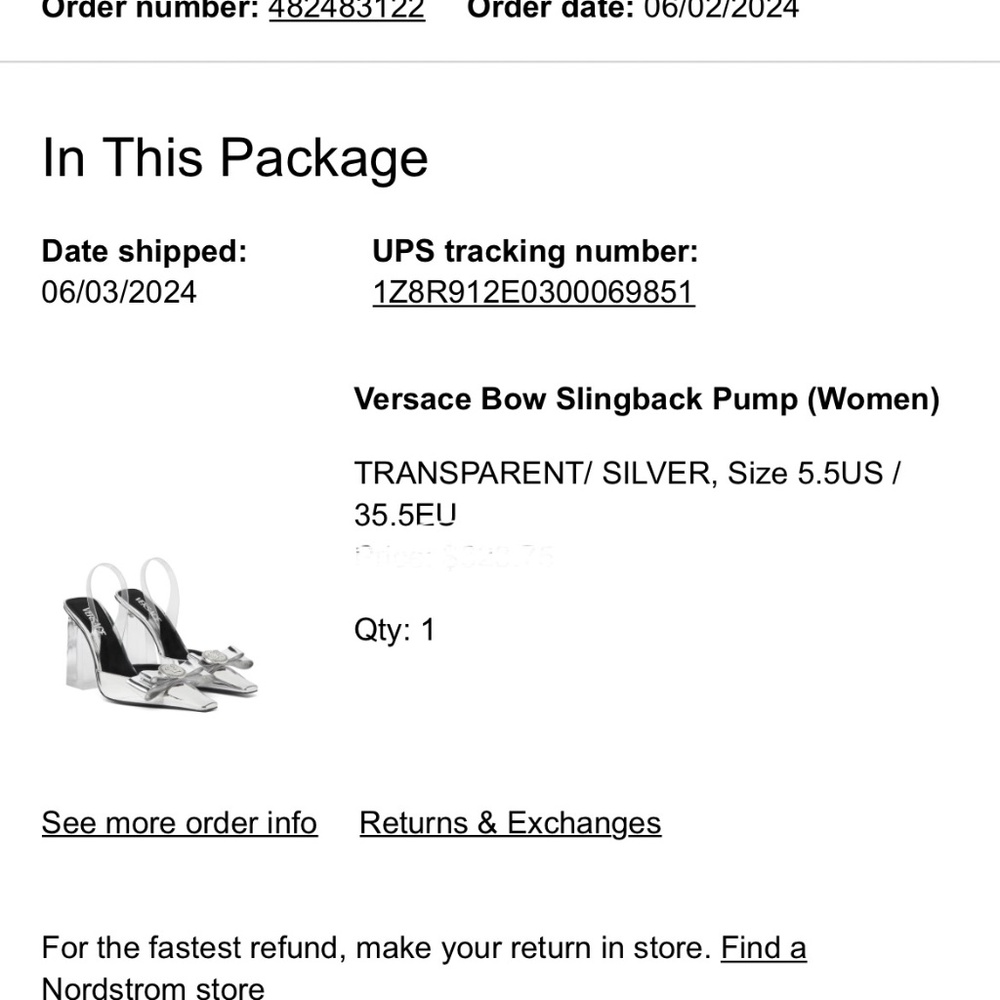 Versace Bow Slingback pump